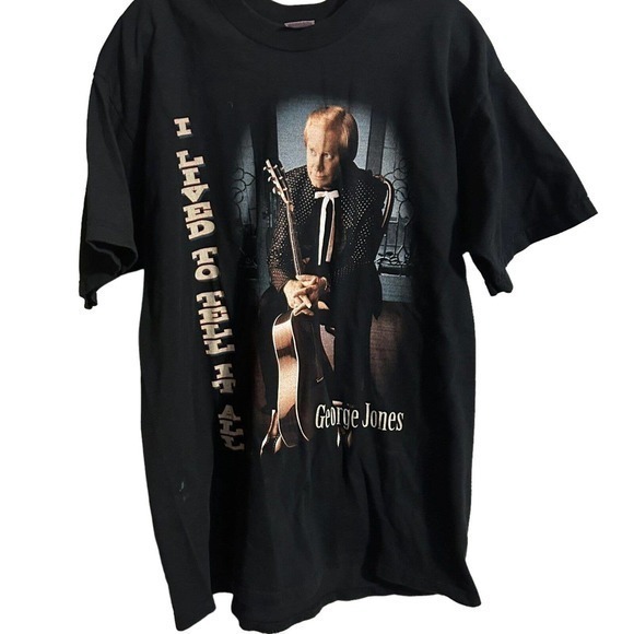 George Jones T-shirt I live totell it all sz XL - Picture 1 of 5